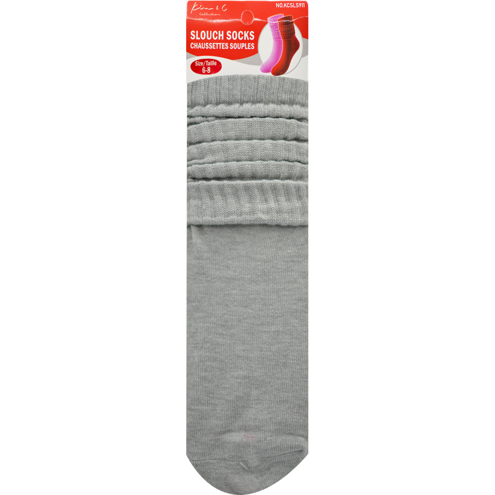 Slouch Socks 6-8 Light Gray (6pair/Pack) Slouch Socks 6-8 Light Gray (6pair/Pack)